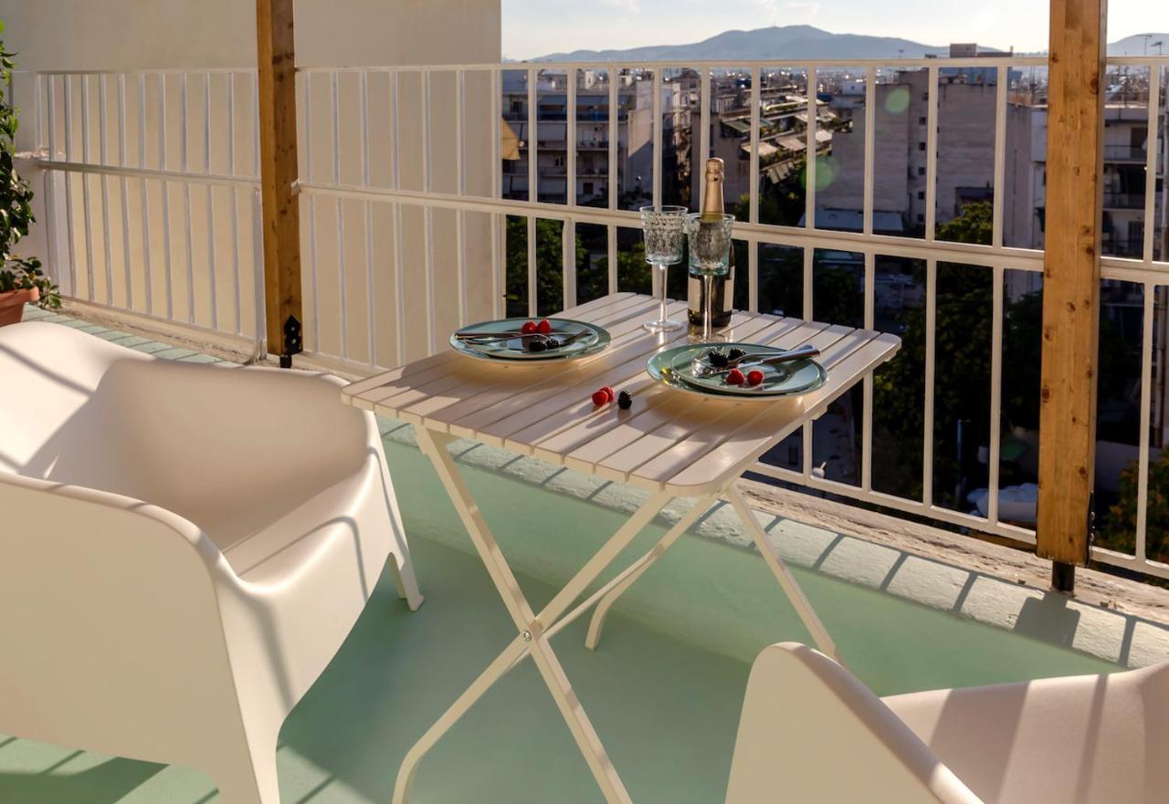 Blue And White Apartment Vipgreece Atena Exterior foto