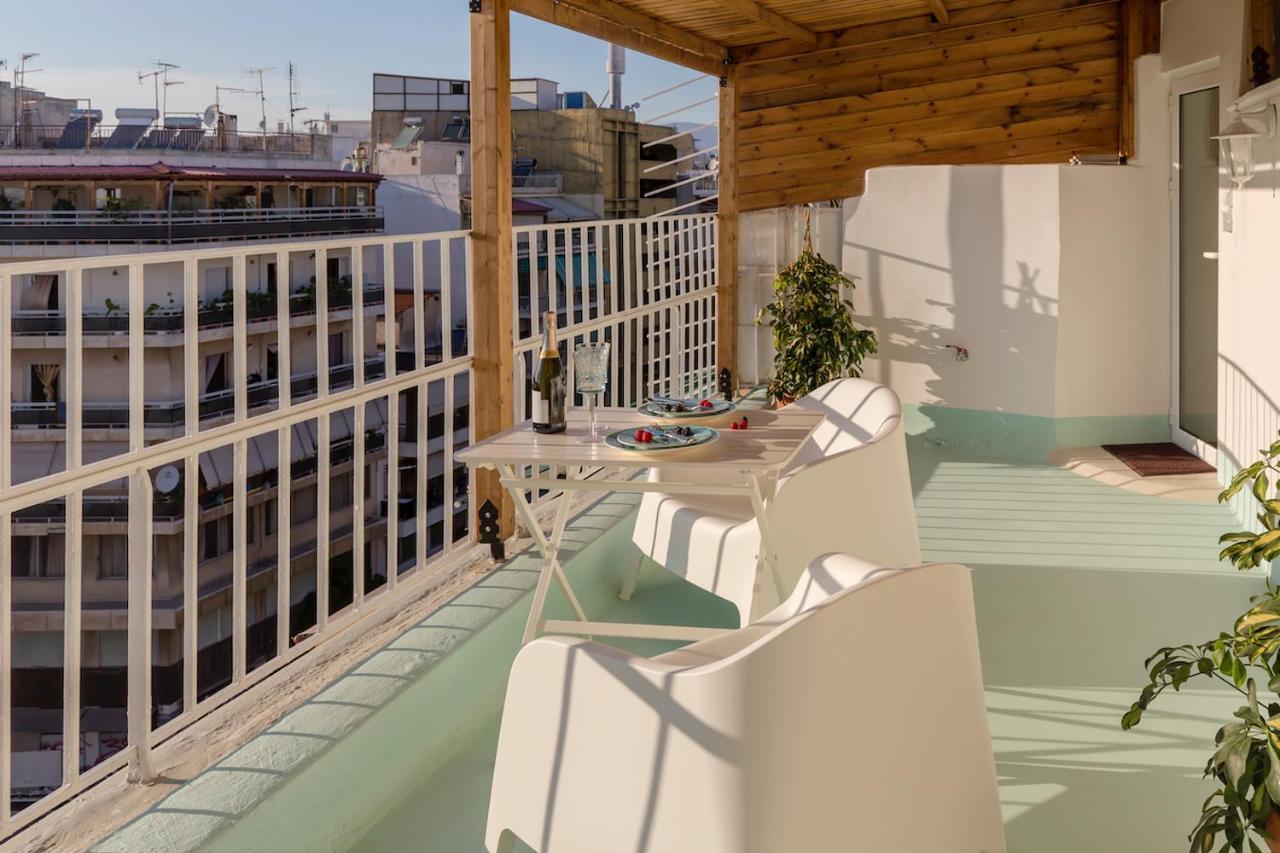 Blue And White Apartment Vipgreece Atena Exterior foto