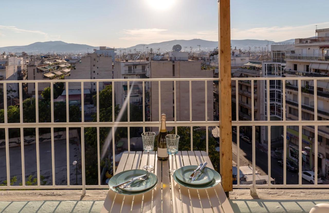 Blue And White Apartment Vipgreece Atena Exterior foto